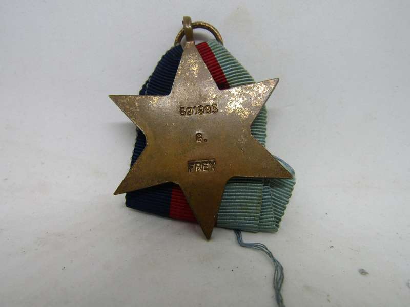 WW2 1939 to 1945 Star to  G Frey