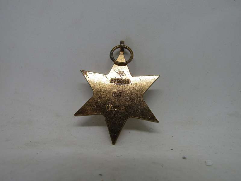 WW2 1939 to 1945 Star to  RE Lawley