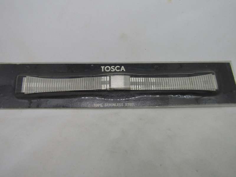 New Old Stock Tosca Women's watch Bracelet 1.cm across. 1.5cm at pin