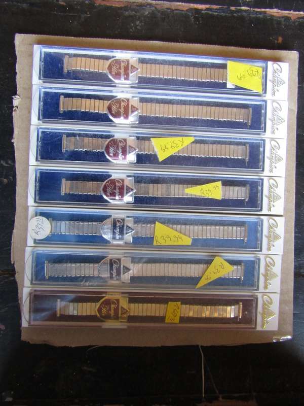 Jacoby - Bender Inc Champion Flex Ladies Wrist watch band. 1cm diameter. Bid per band (7 available )