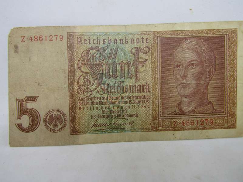 1948 German 5 Deutsche mark banknote (KM 3) catalogue VF  R225