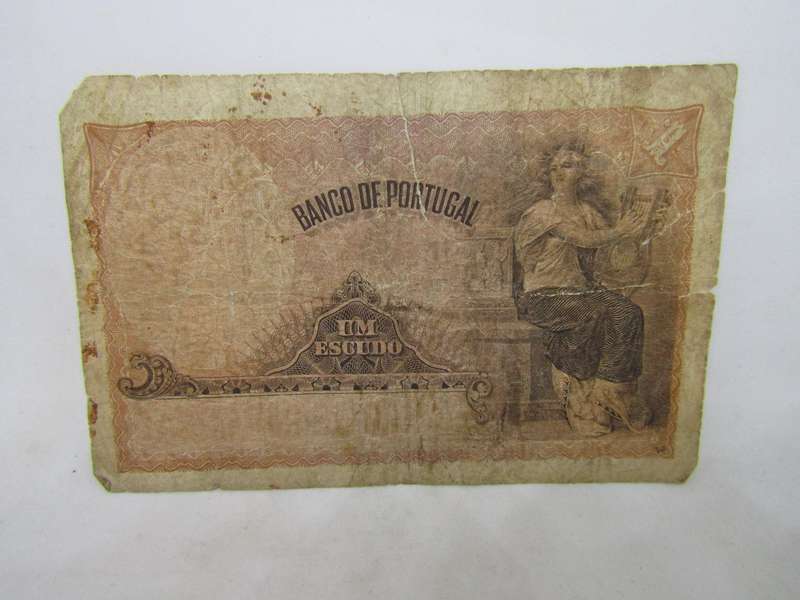 1917 Portugal 1 Escudos banknote (KM113) catalogue VF  R180