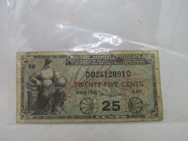 1951 United States Military banknote (M 24) catalogue VF R280