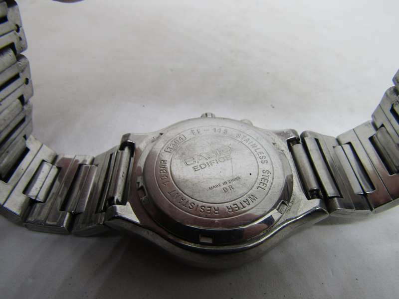 1985 Casio Men's EF - 115D -7A 4cm diameter. 100% working with new battery