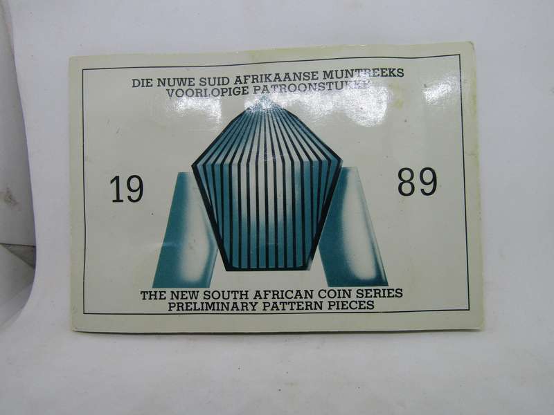1989 South African New Coin Series Pattern Scarcer White set. Mintage 300