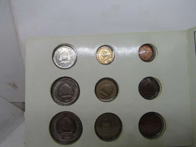 1989 South African New Coin Series Pattern Scarcer White set. Mintage 300