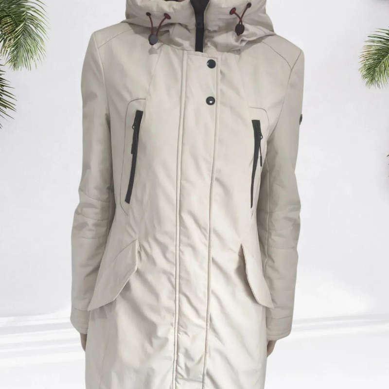 Cream Parka size small