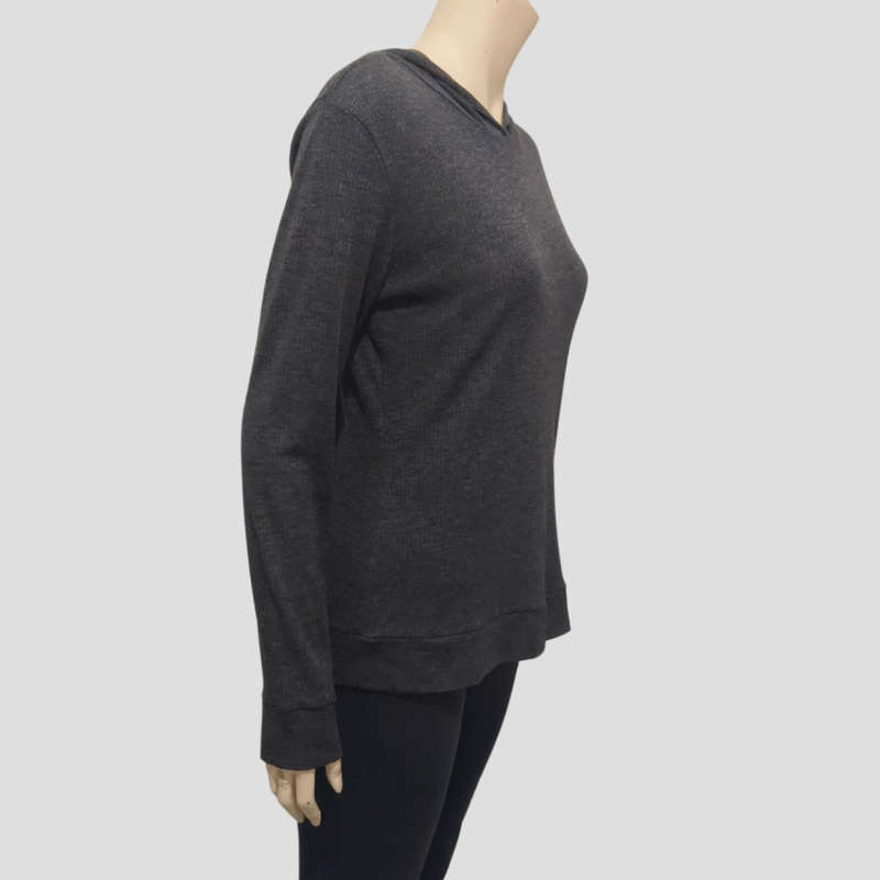 Dark Grey Sweater with hood size 10/12