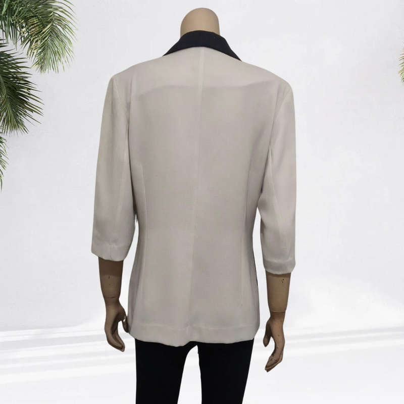 Cream and Black Cardigan size 14