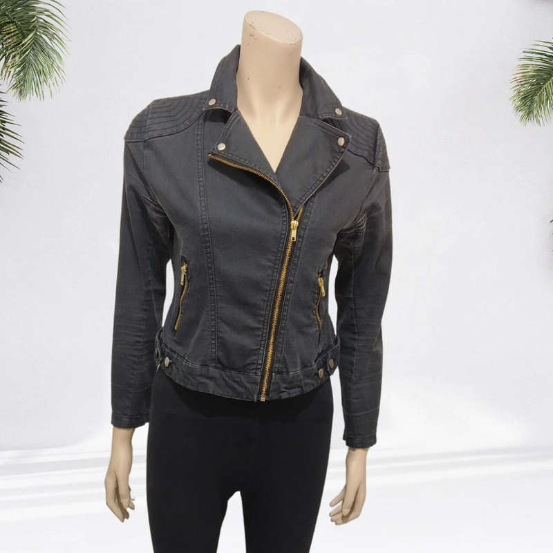 Black Denim Jacket from H+M size 10