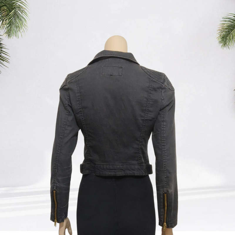 Black Denim Jacket from H+M size 10
