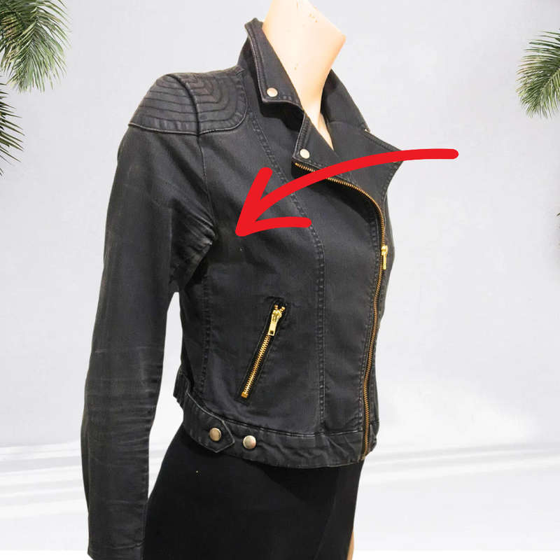 Black Denim Jacket from H+M size 10