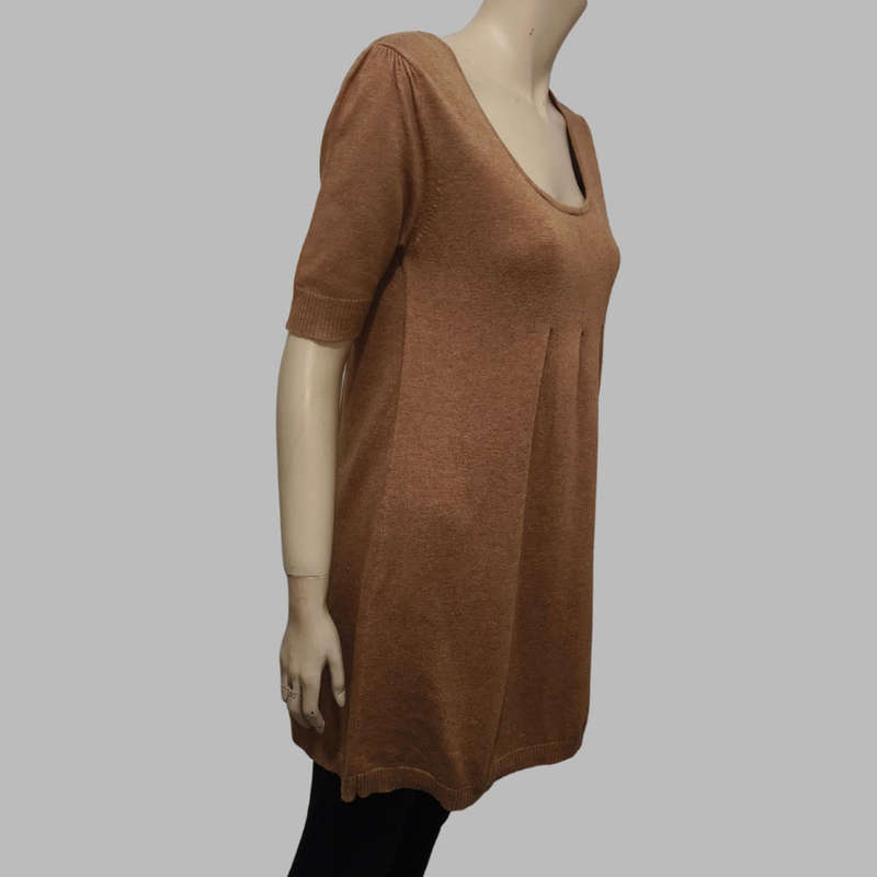 Light brown top size 8.