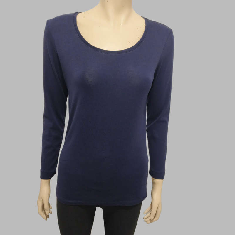 Navy blue long sleeve shirt size medium.