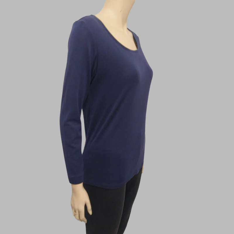 Navy blue long sleeve shirt size medium.