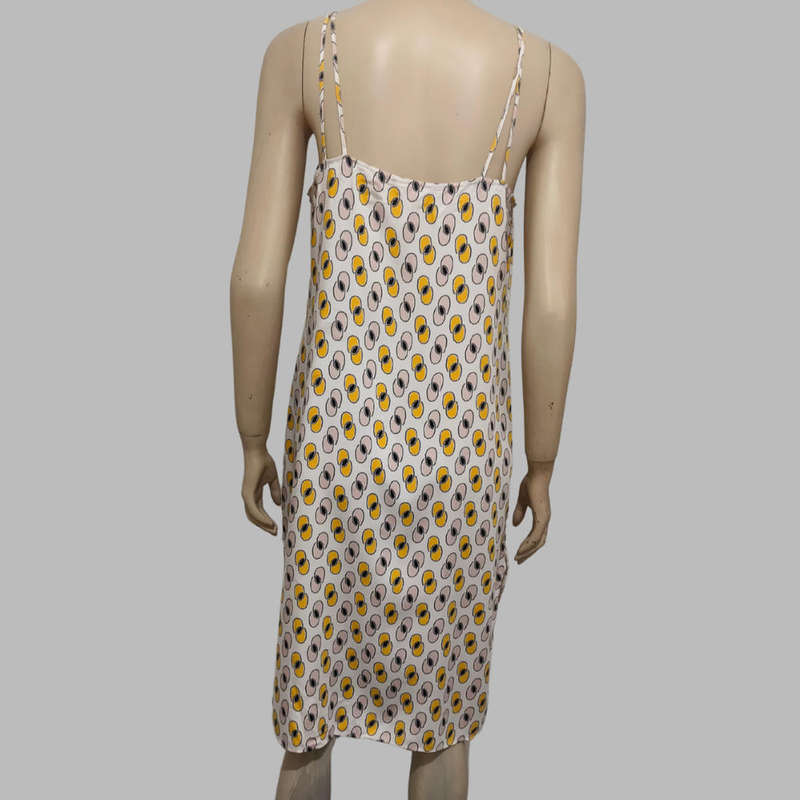 White, yellow and pink dress size 14/16.
