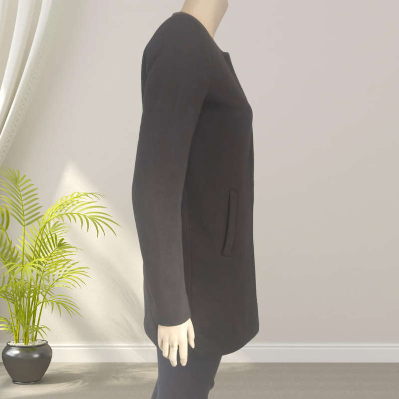 Black Over coat size XS
