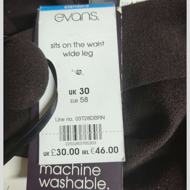 Brown Wide leg ladies Pants size 5XL