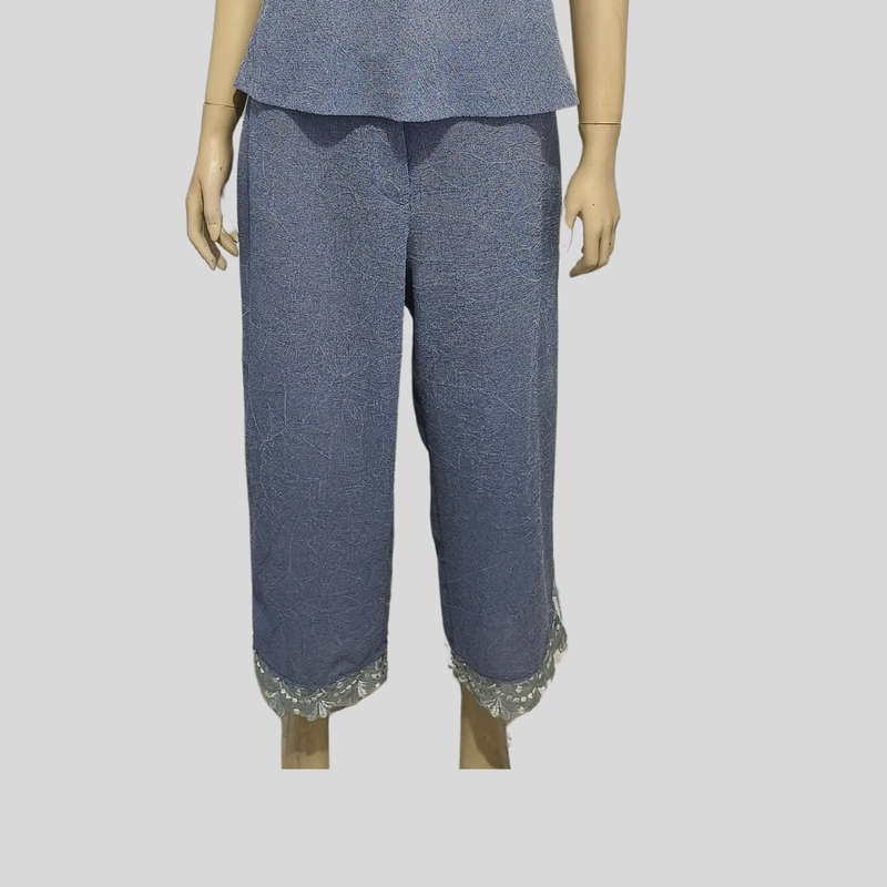 Metalic Blue Top, Pants and Jacket Set size 12