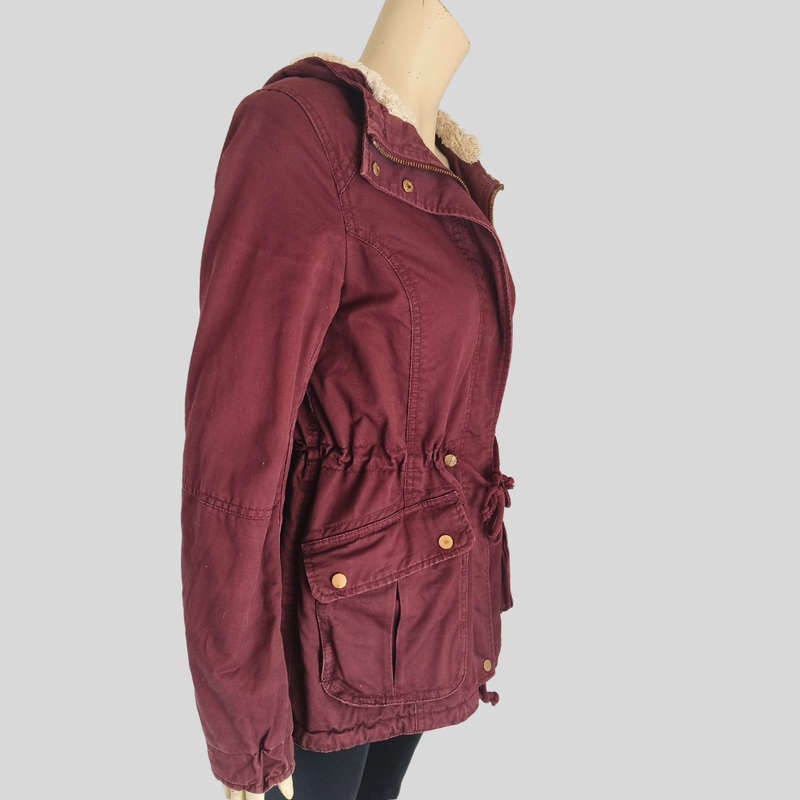 Burgundy Winter Jacket H&M Medium