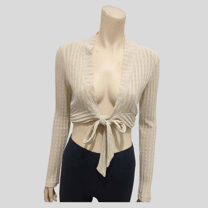 Cream Cardigan/Wrap size 12