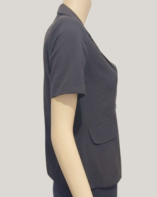Black Short Sleeve Blazer size 10