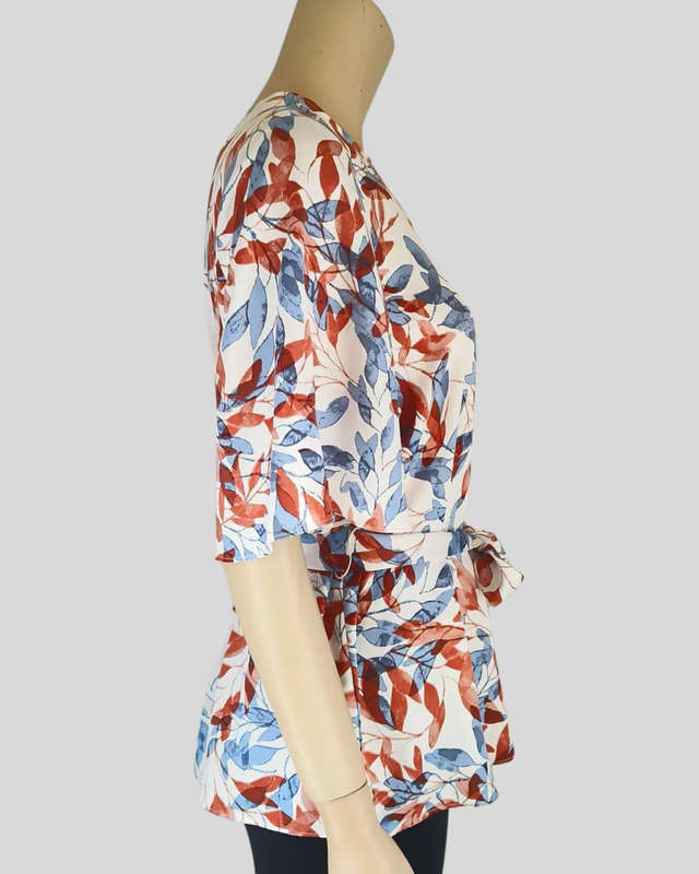 White, Red and Blue Top size 10