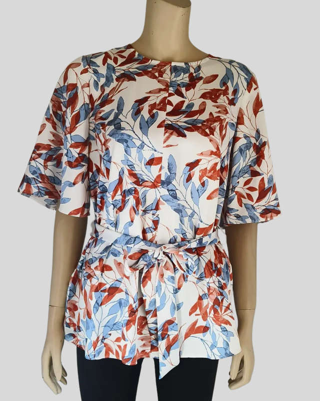 White, Red and Blue Top size 10