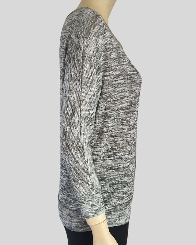 Grey long sleeve top from One Love. Can fit size 12/14