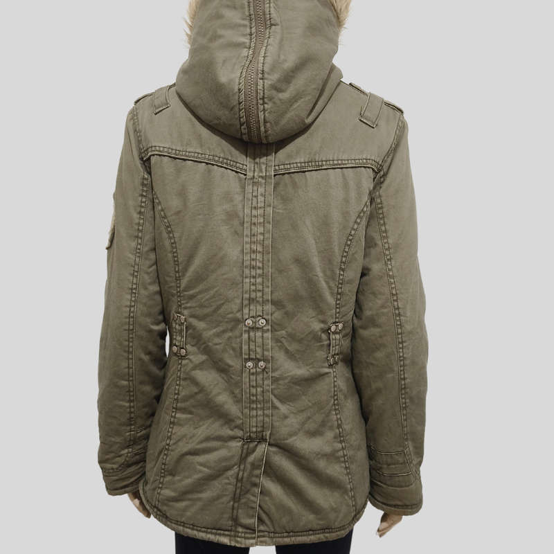 Khaki Military style Jacket size 10/12
