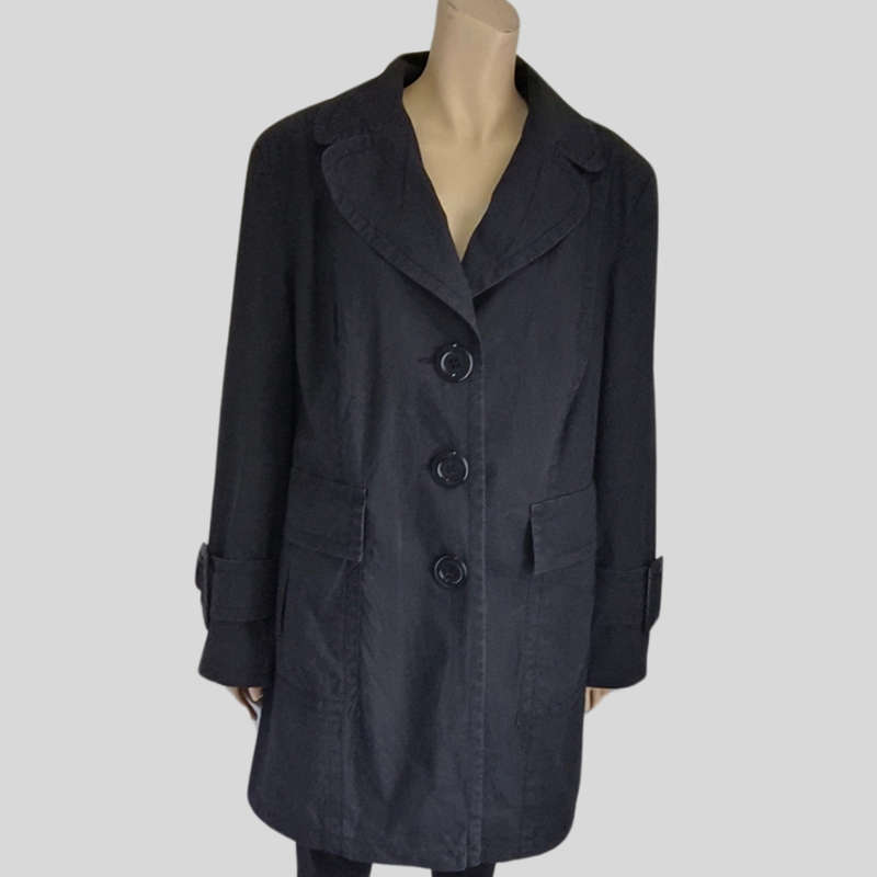 Blac Trench Coat size 22/46
