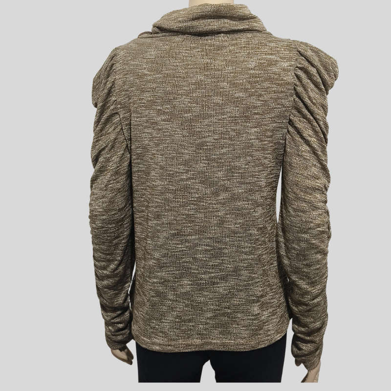 Light Brown and cream Top size 10
