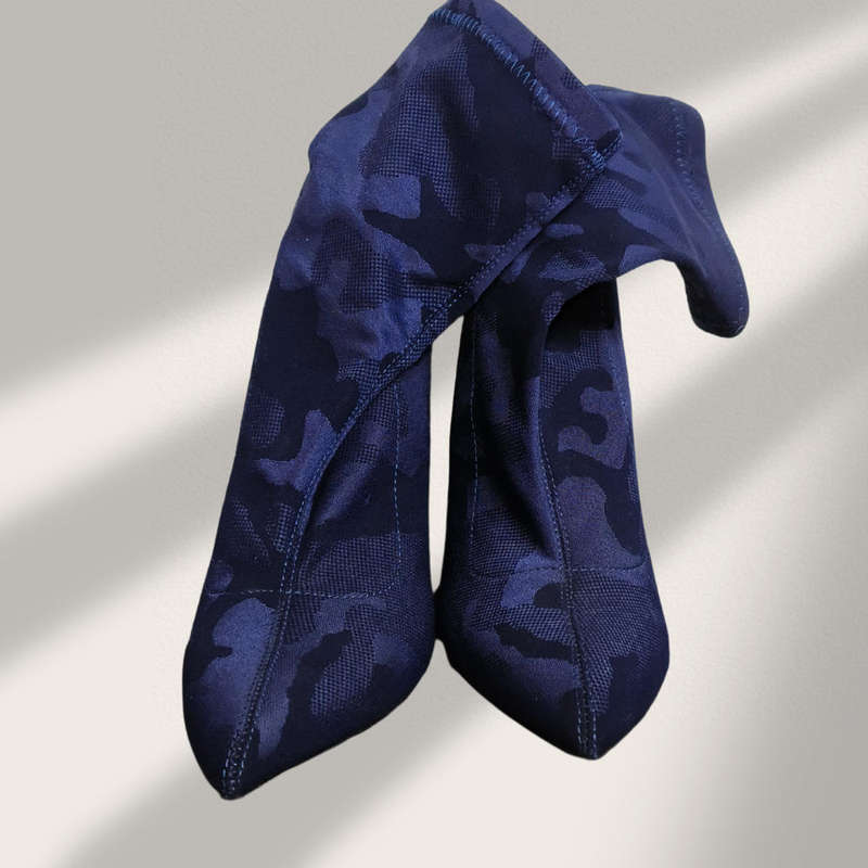 Blue ankle boots size 3