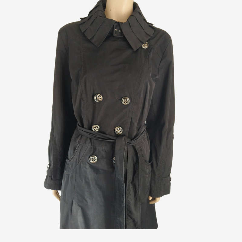 Black Trench Coat size 14