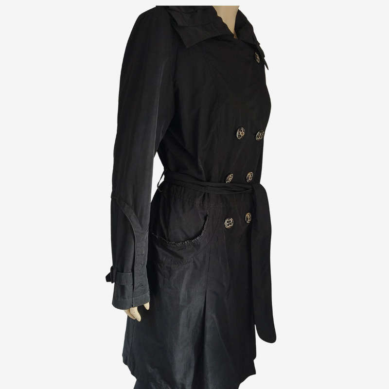 Black Trench Coat size 14