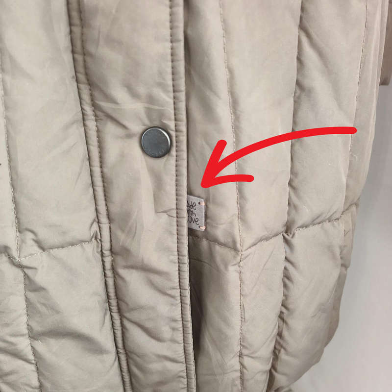 Khaki Long Jacket size 20