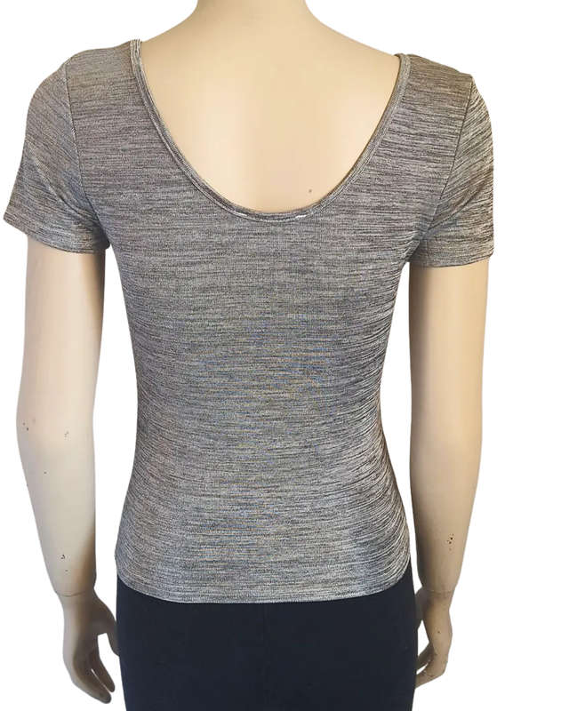 Grey Short Sleeve Top size 8