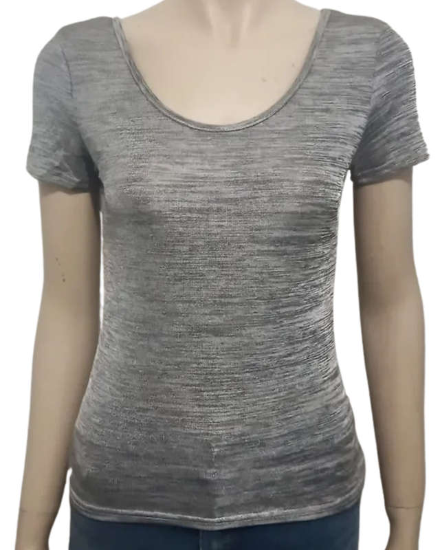 Grey Short Sleeve Top size 8