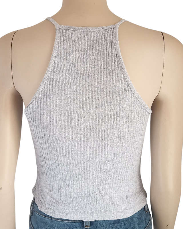 Grey crop top small