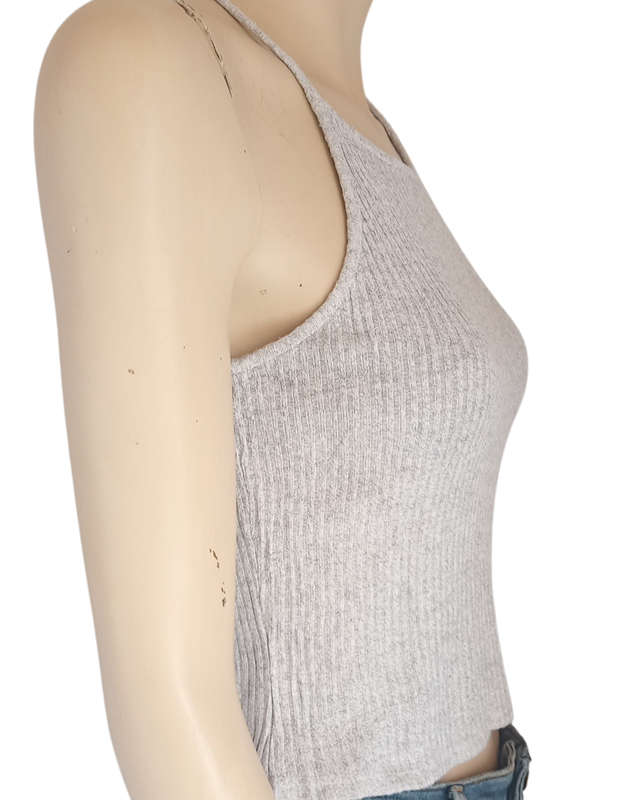 Grey crop top small