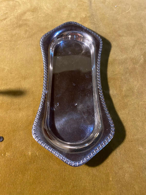 Antique Silver Plated Condiment Set