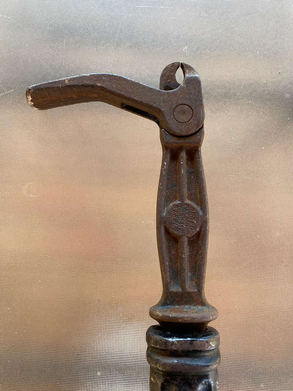Vintage Bridgeport Sure Grip No. 56 Nail Puller Rustic Old Tool USA Made