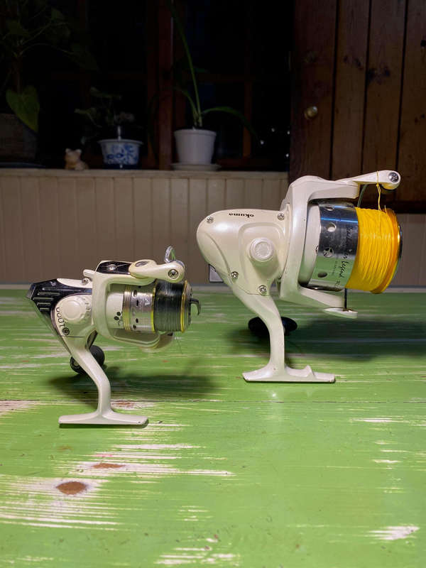 Fishing Reels x2 beachcaster legend bcl-80 and aquila tide xb 1000