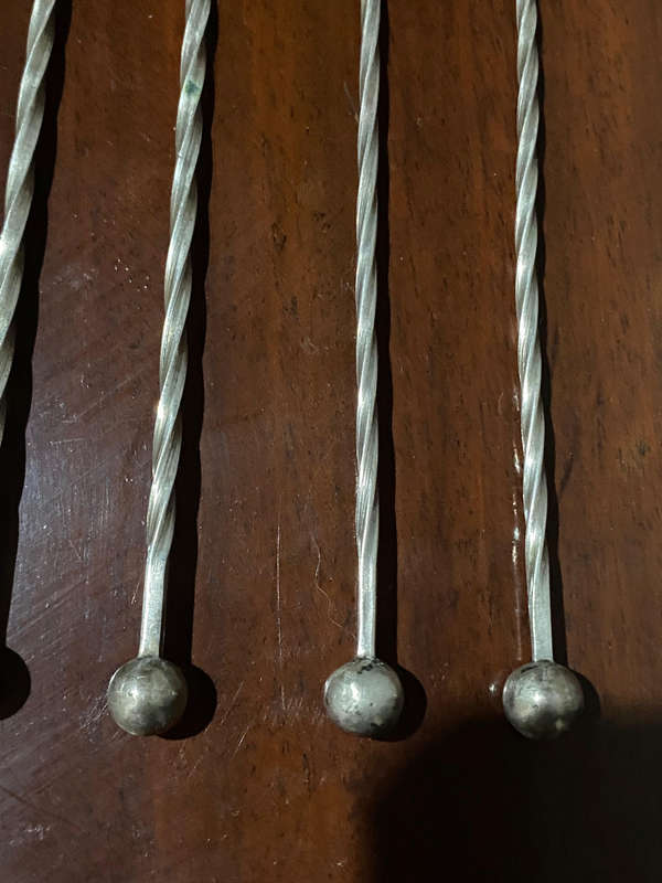800 Silver Vintage cocktail Picks