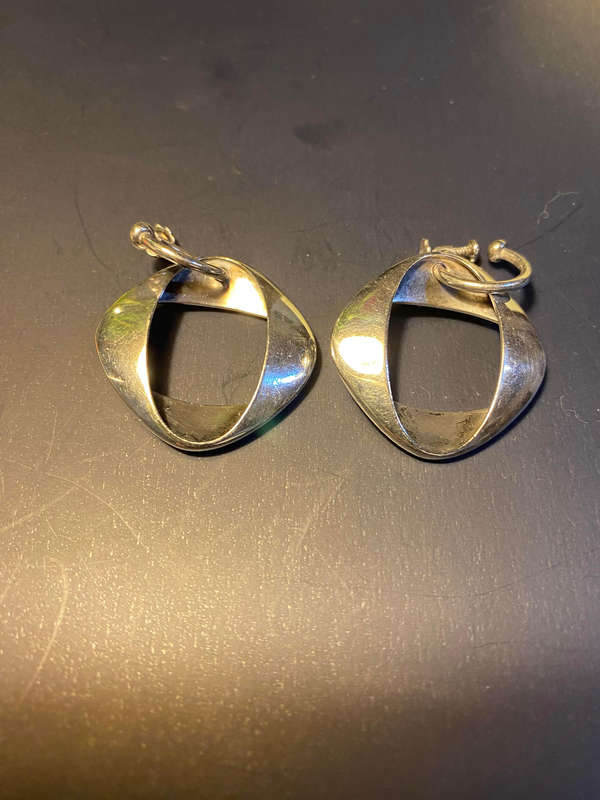 Georg Jensen Sterling Silver Henning Koppel Earrings No 190.