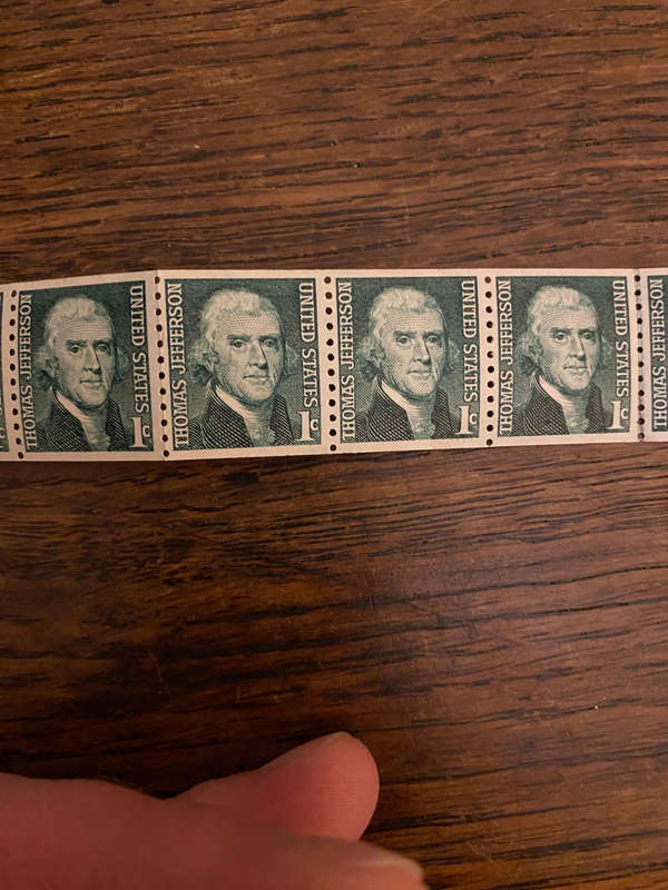 Thomas Jefferson 1c 1968 stamps x22