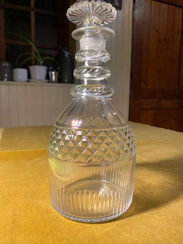 Antique Cut-Glass Decanter
