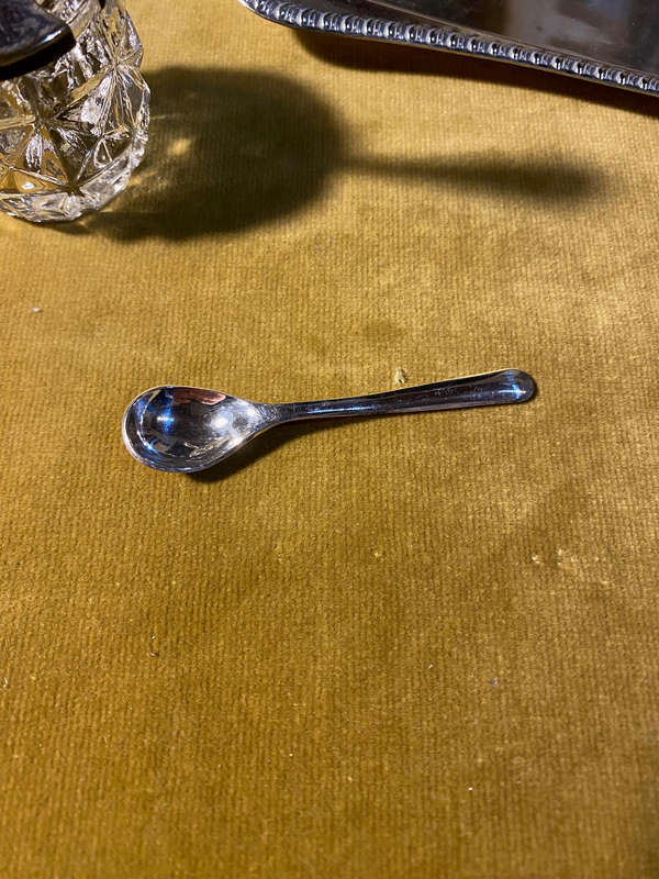 Antique Silver Plated Condiment Set