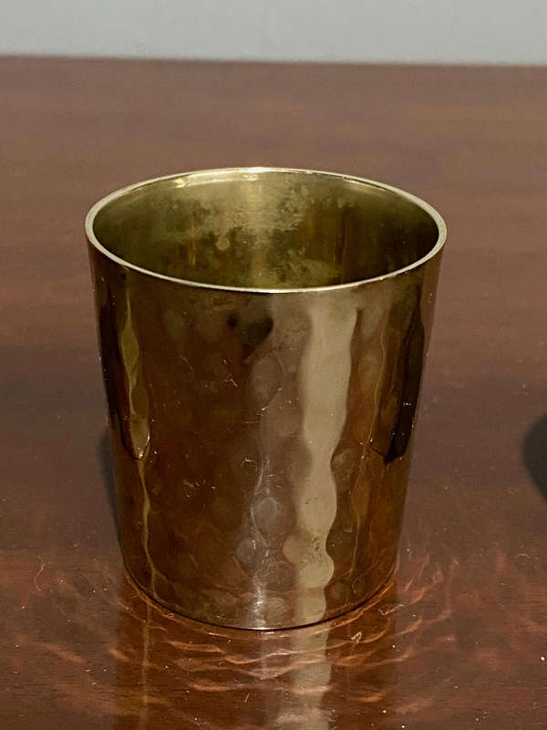 Mid-century Swedish set of three silver-plated cups