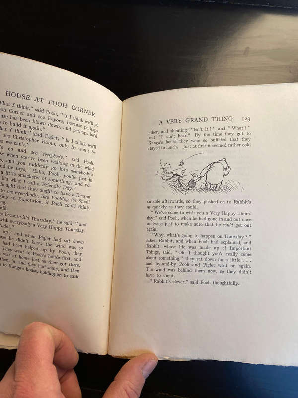The House At Pooh Corner MILNE, A. A. 1928 - FIRST DELUXE EDITION - SIGNED BY AUTHOR AND ILLUSTRATOR